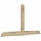 Ekena Millwork Portland Rough Sawn Timber Gable Bracket, Douglas Fir, 60"W x 32"H x 2"D x 4"F, 13/12 Pitch GBW060X32X0204POR00RDF - alternate 4
